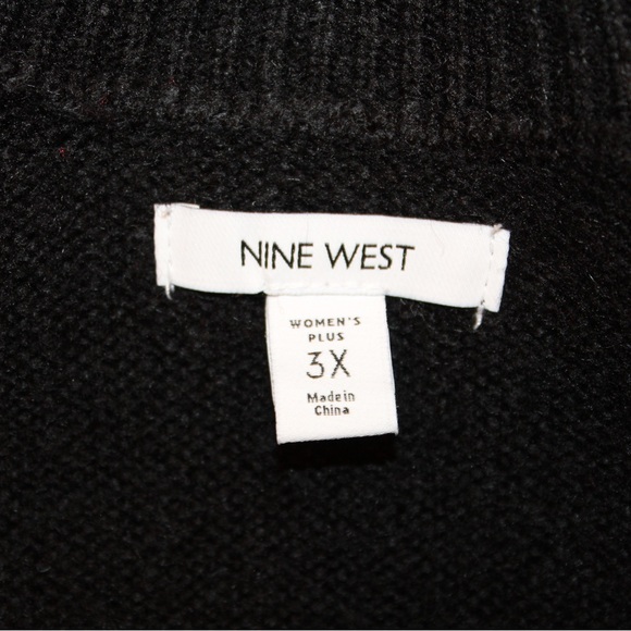 Nine West black sweater (women’s 3X) (NWT) - Picture 7 of 9